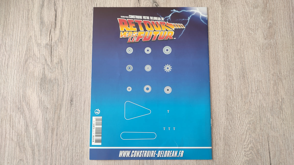 Fascicule sans pièce n°24 pièce détachée DeLorean Retour vers le Futur Eaglemoss 1/8 #E76