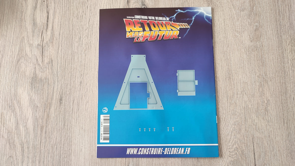 Fascicule sans pièces n°33 pièce détachée DeLorean Retour vers le Futur Eaglemoss 1/8 #E76