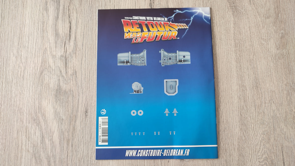 Fascicule seule sans pièce n°16 pièce détachée DeLorean Retour vers le Futur Eaglemoss 1/8 #E76