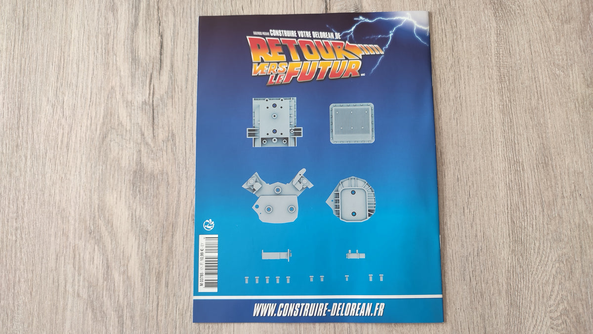 Fascicule seule sans pièce n°17 pièce détachée DeLorean Retour vers le Futur Eaglemoss 1/8 #E76