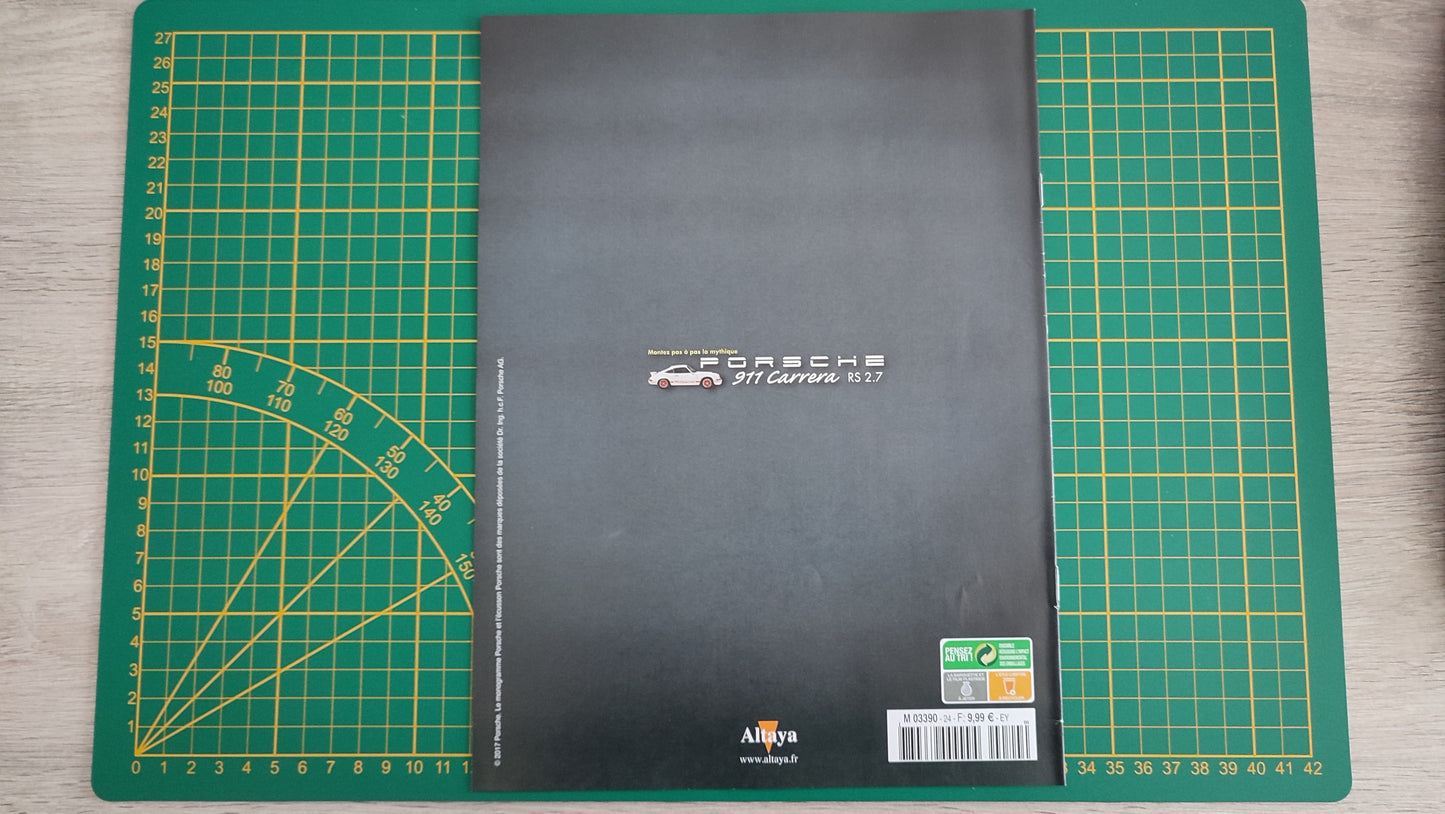Fascicule seul sans pièce n°24 pièce détachée Porsche 911 Carrera RS 2.7 1/8 1/8ème Altaya #B37