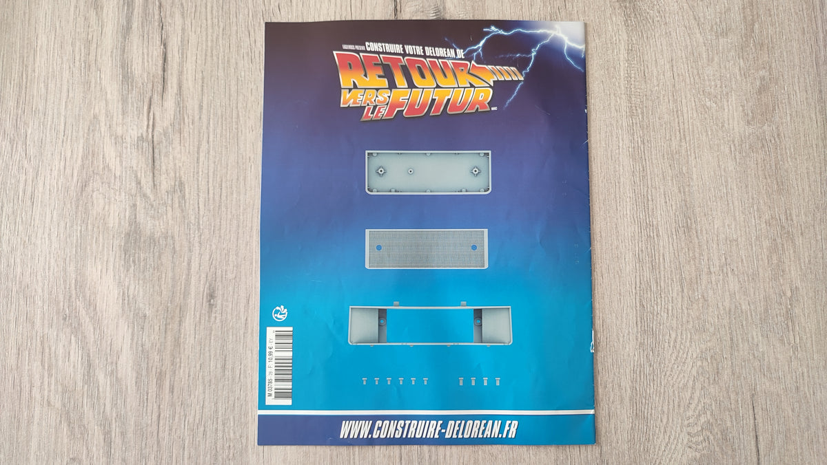Fascicule seul sans pièce n°28 pièce détachée DeLorean Retour vers le Futur Eaglemoss 1/8 #E76