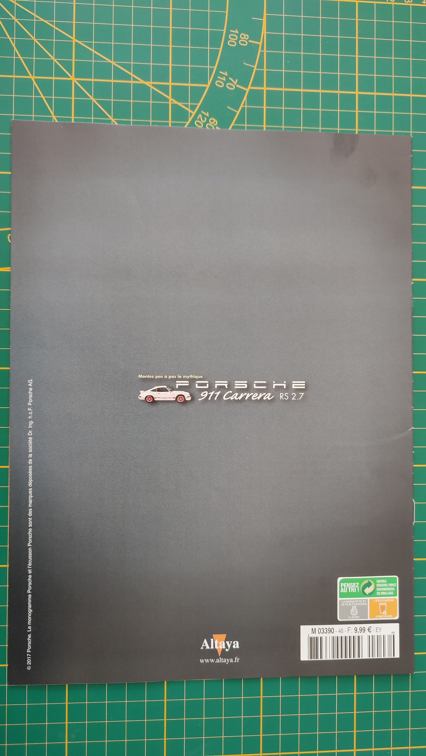 Fascicule seul sans pièce n°46 pièce détachée Porsche 911 Carrera RS 2.7 1/8 1/8ème Altaya #B37