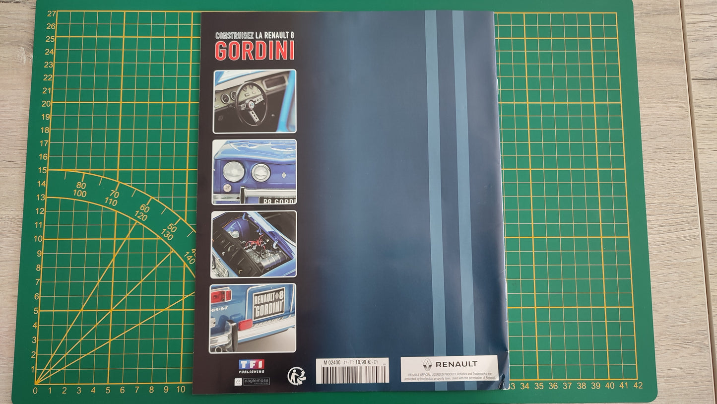Fascicule seul sans pièce n°47 pièce détachée Renault R8 Gordini 1/8 1/8ème Eaglemoss Collections #A67