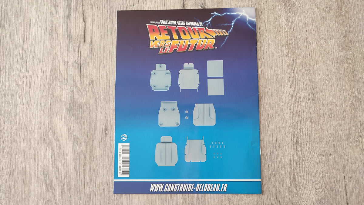 Fascicule seul sans pièce n°51 pièce détachée DeLorean Retour vers le Futur Eaglemoss 1/8 #E76