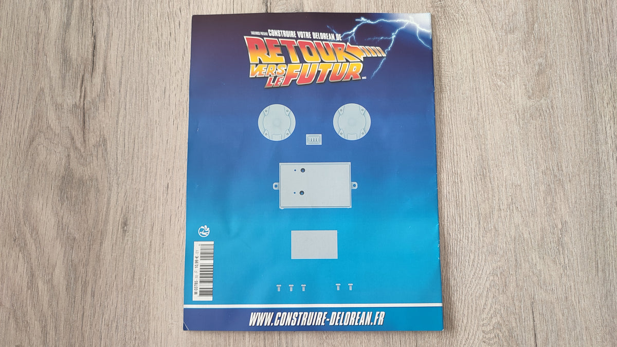 Fascicule seul sans pièce n°55 pièce détachée DeLorean Retour vers le Futur Eaglemoss 1/8 #E76