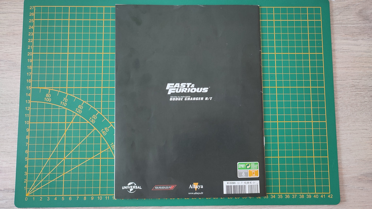 Fascicule seul sans pièce numéro 101 n°101 Dodge Charger R/T Fast & Furious 1/8 1/8e 1/8ème Altaya #E05