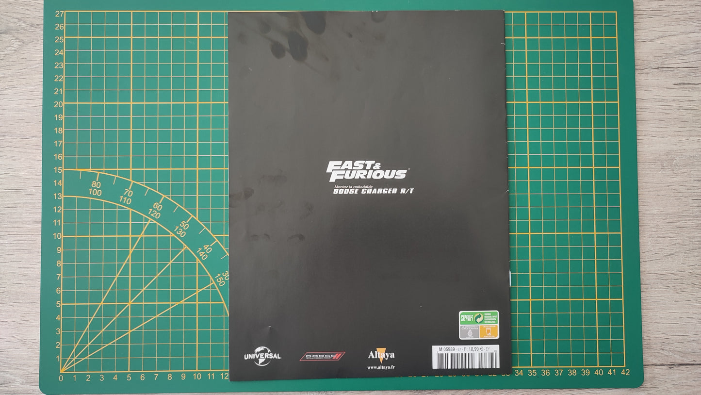 Fascicule seul sans pièce numéro 67 n°67 Dodge Charger R/T Fast & Furious 1/8 1/8e 1/8ème Altaya #E05
