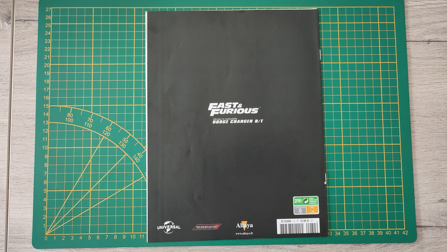 Fascicule seul sans pièce numéro 74 n°74 Dodge Charger R/T Fast & Furious 1/8 1/8e 1/8ème Altaya #E05