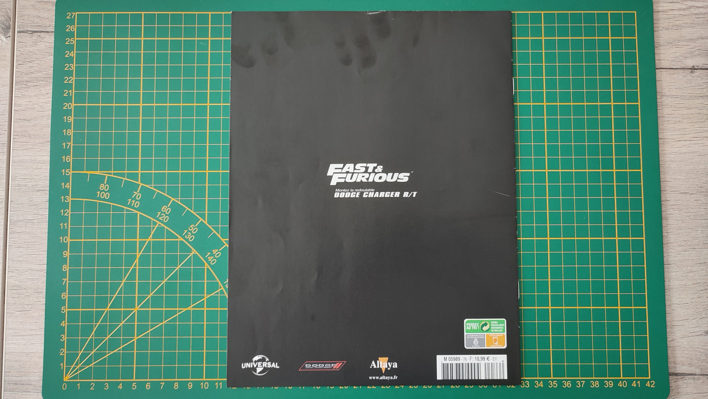 Fascicule seul sans pièce numéro 76 n°76 Dodge Charger R/T Fast & Furious 1/8 1/8e 1/8ème Altaya #E05