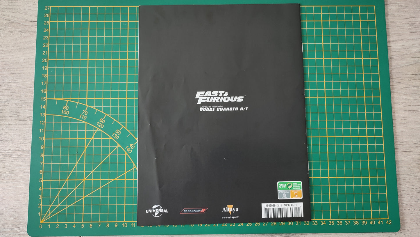 Fascicule seul sans pièce numéro 78 n°78 Dodge Charger R/T Fast & Furious 1/8 1/8e 1/8ème Altaya #E05