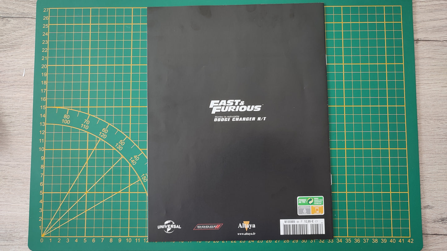 Fascicule seul sans pièce numéro 84 n°84 Dodge Charger R/T Fast & Furious 1/8 1/8e 1/8ème Altaya #E05