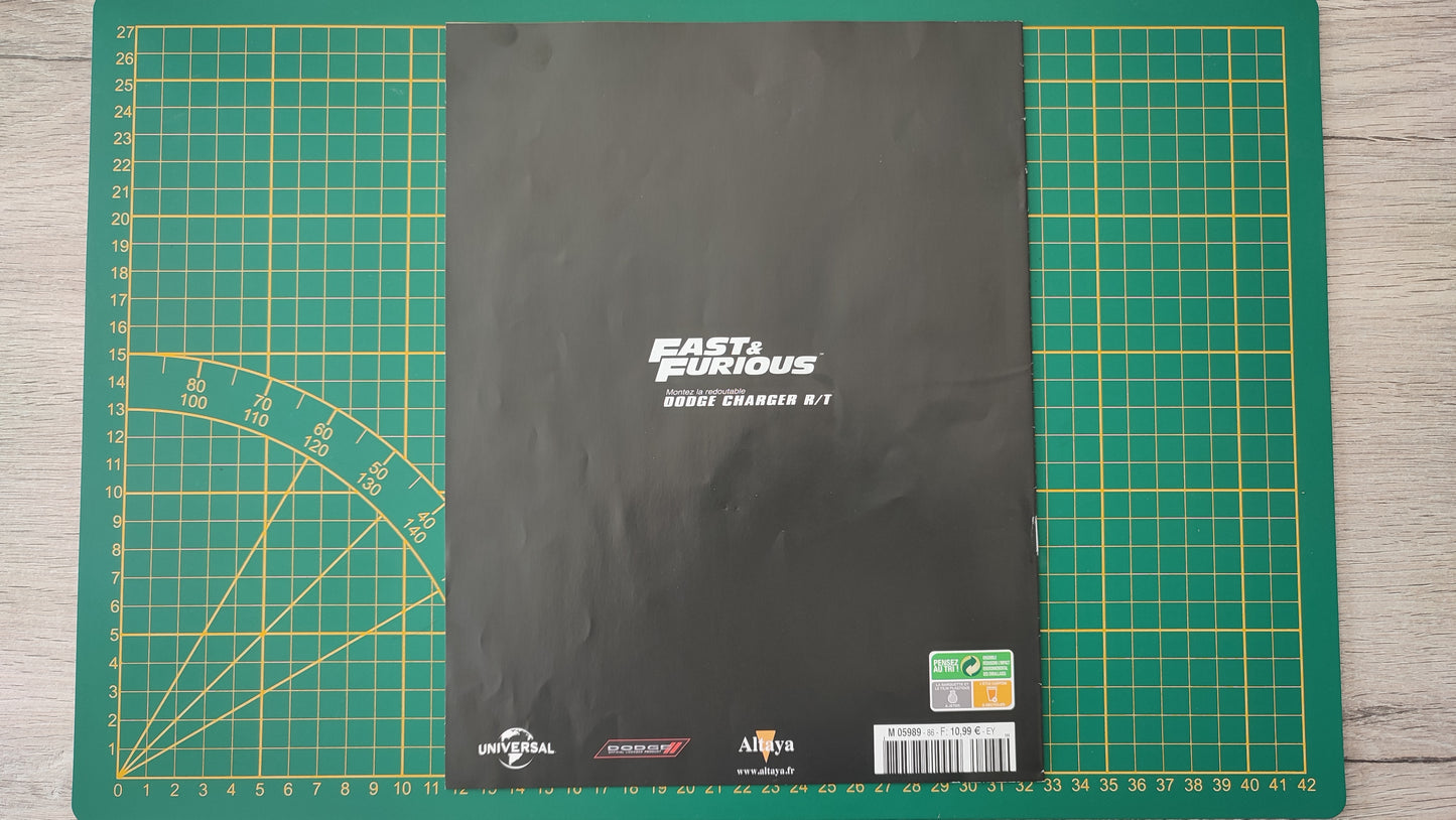 Fascicule seul sans pièce numéro 86 n°86 Dodge Charger R/T Fast & Furious 1/8 1/8e 1/8ème Altaya #E05