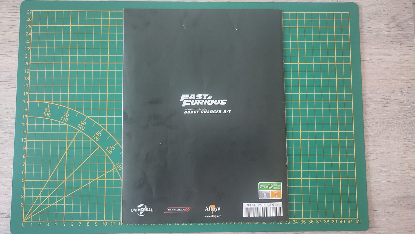 Fascicule seul sans pièce numéro 97 n°97 Dodge Charger R/T Fast & Furious 1/8 1/8e 1/8ème Altaya #E05