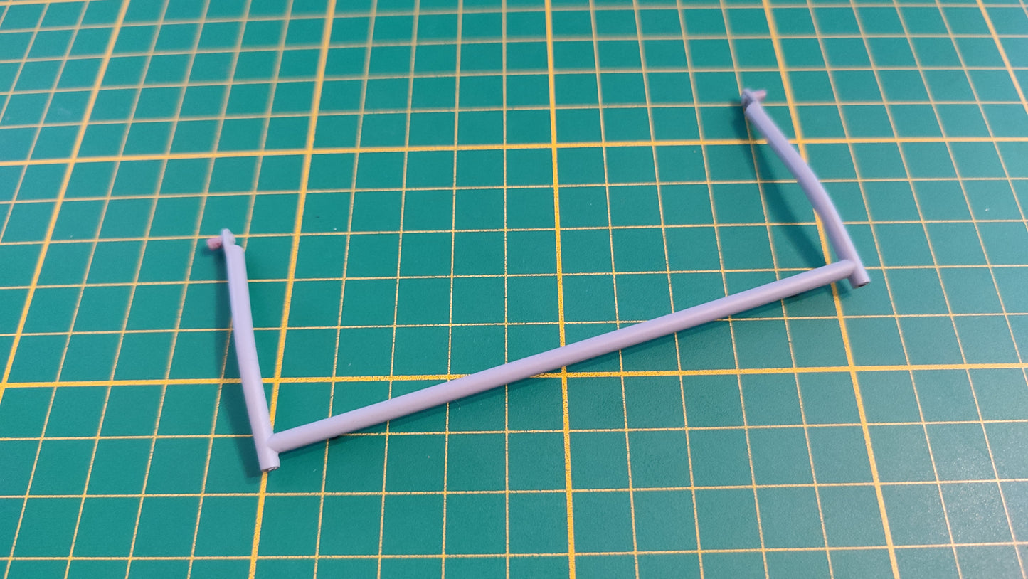 Fermeture de la capote 92-1 numéro 92 n°92 pièce détachée Citroën 2CV 2 CV Charleston 1/8 1:8 1/8ème Altaya #D20