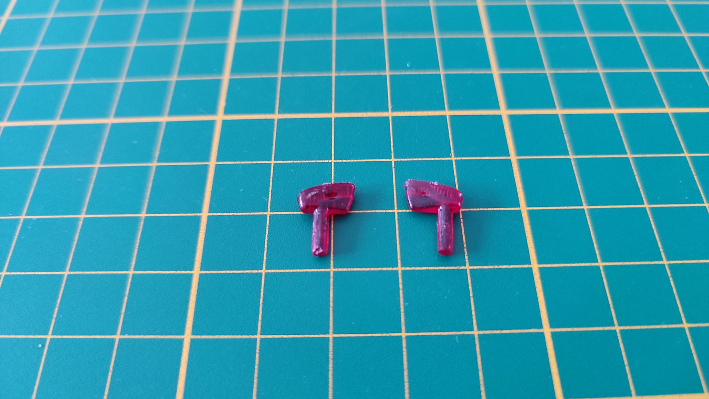 Feux arrière pièce détachée miniature Bburago Burago Porsche 356B 1961 1/18 1/18e 1/18ème #B99