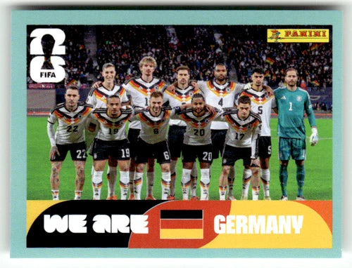 GER 13 Team Photo - Sticker autocollant Panini Coupe du Monde FIFA 2026 Allemagne - Pièce détachée