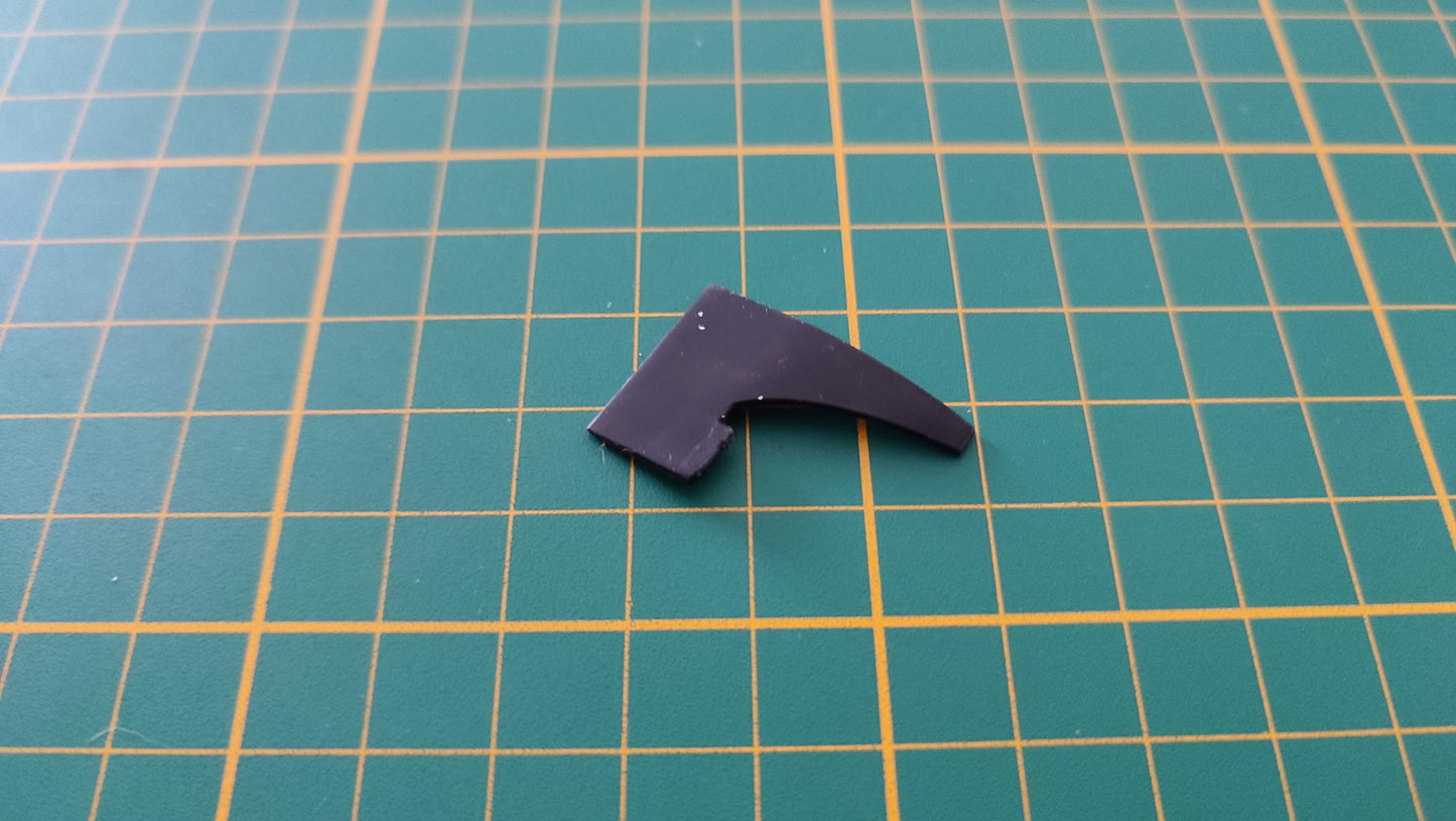 Garde-boue arrière gauche pièce détachée miniature Altaya Renault Alpine A110 Wrc 1/18 1/18e 1/18ème #C10