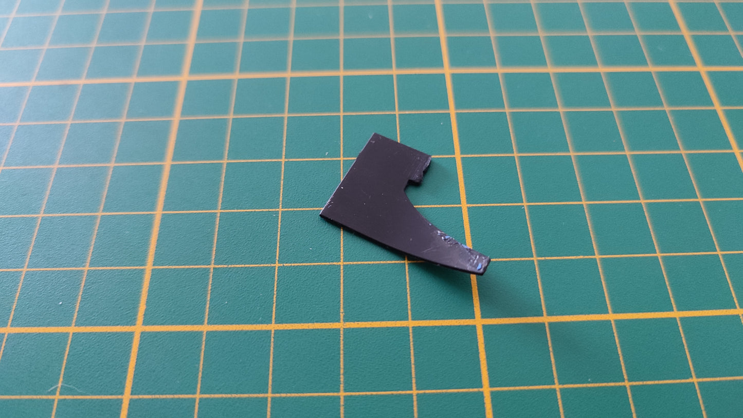 Garde-boue arrière gauche pièce détachée miniature Altaya Renault Alpine A110 Wrc 1/18 1/18e 1/18ème #C10