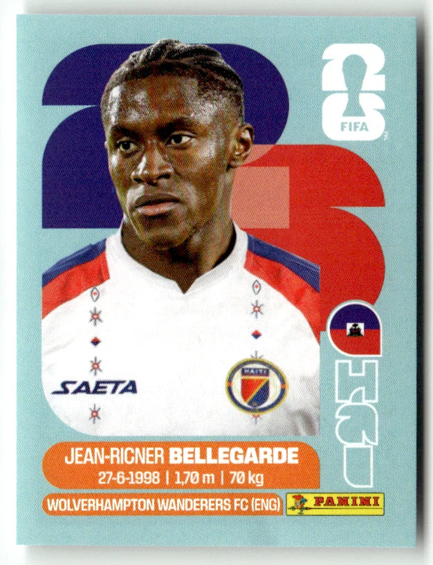 HAI 12 Jean-Ricner Bellegarde - Sticker autocollant Panini Coupe du Monde FIFA 2026 Haïti - Pièce détachée