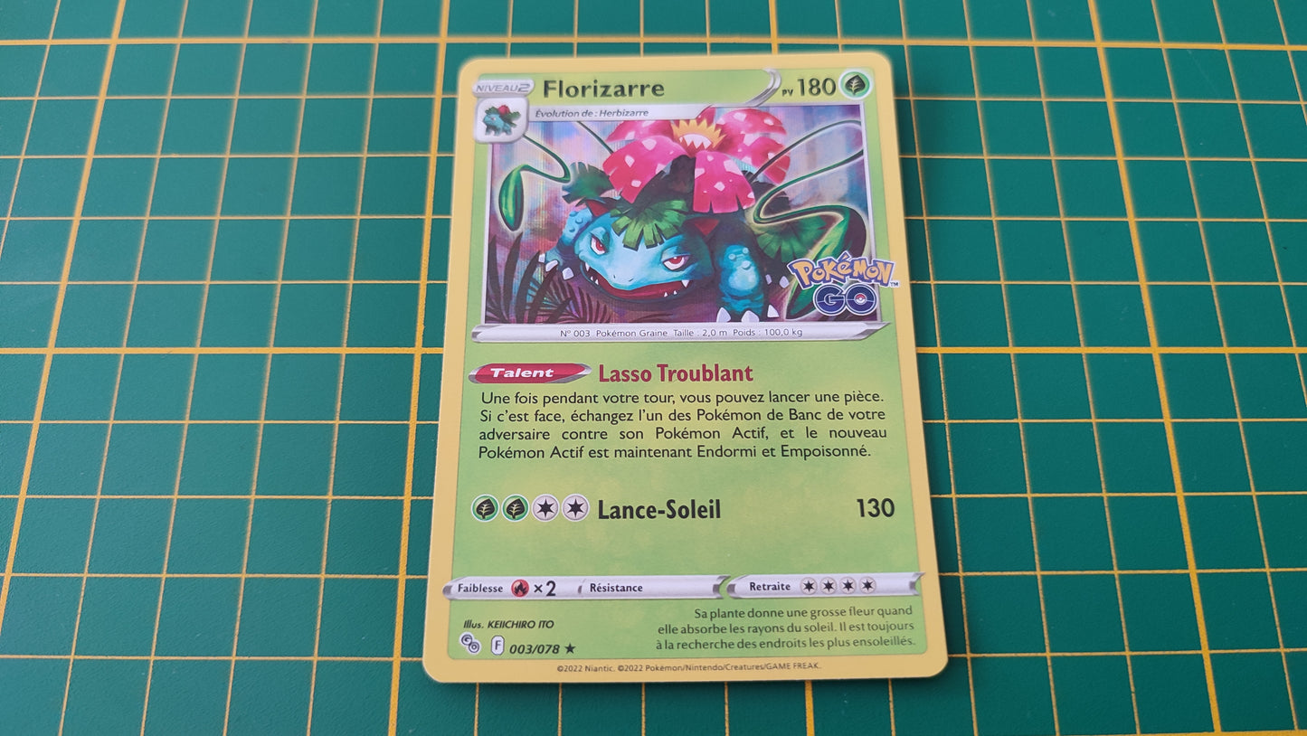 003/078 Carte Pokémon Florizarre rare holographique Epée et Bouclier EB10.5 Pokémon Go #B10