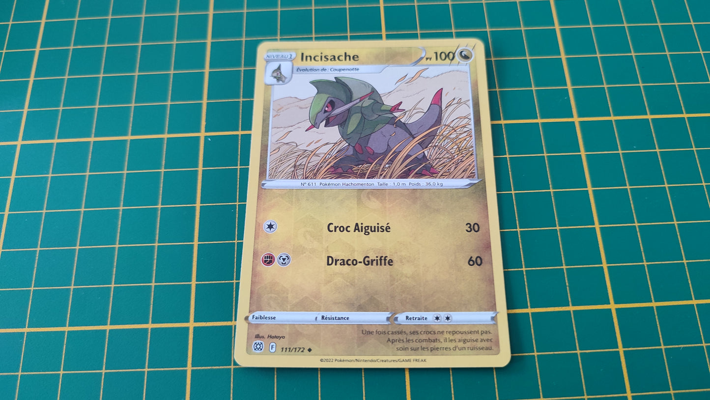 111/172 Carte Pokémon Incisache peu commune reverse Epée et Bouclier EB09 Stars Etincelantes #B10