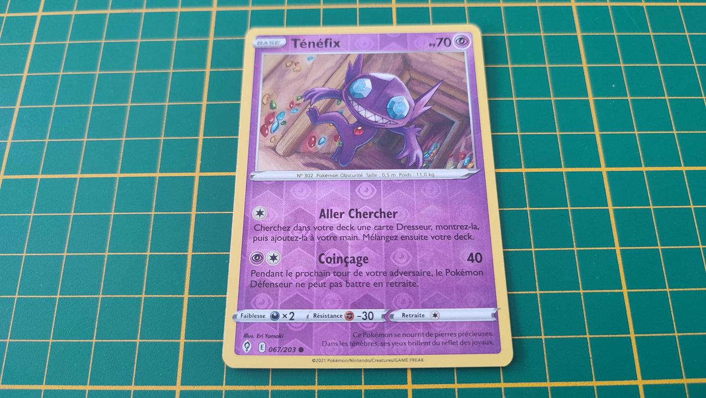 067/203 Carte Pokémon Ténéfix commune reverse Epée et Bouclier EB07 Evolution Céleste #B10