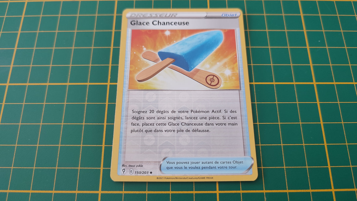 150/203 Carte Pokémon Glace Chanceuse peu commune reverse Epée et Bouclier EB07 Evolution Céleste #B10