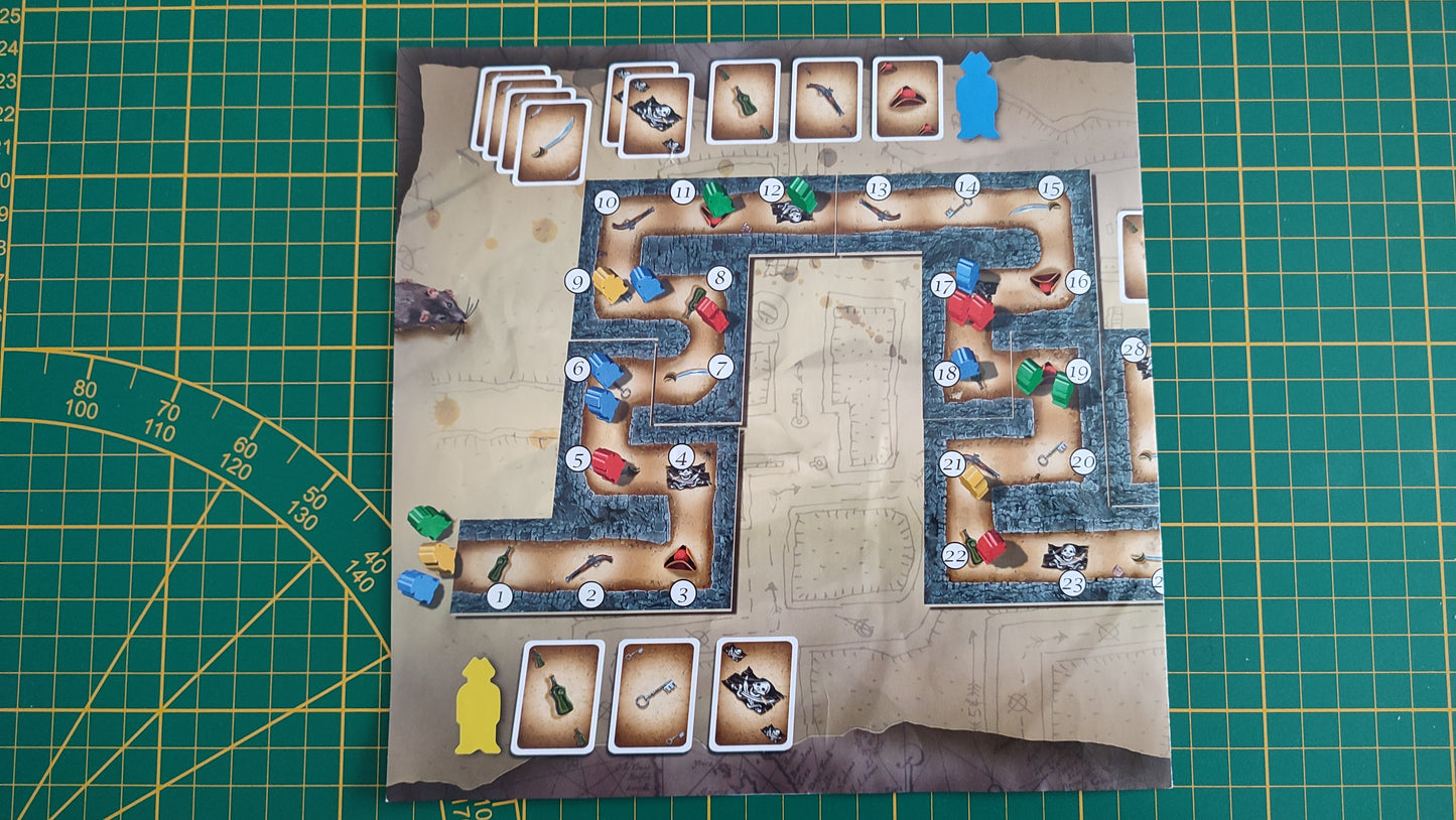 Illustration partie en cours pièce détachée jeu de société Cartagena L'évasion 2009 Leo Colovini #C54