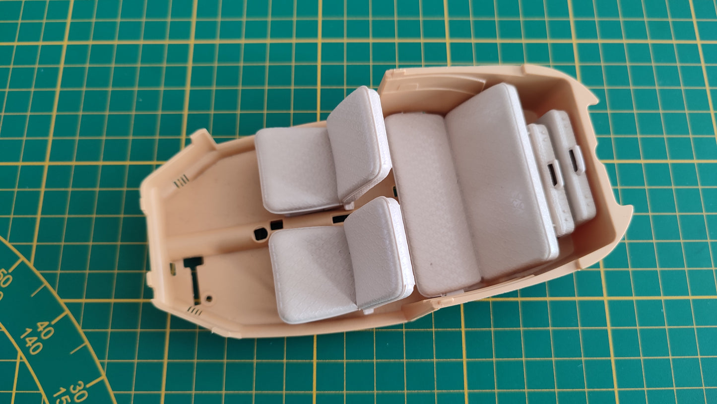Intérieur avec sièges pièce détachée miniature Burago Bburago Volkswagen Beetle 1955 1/18 1/18e 1/18ème #C59