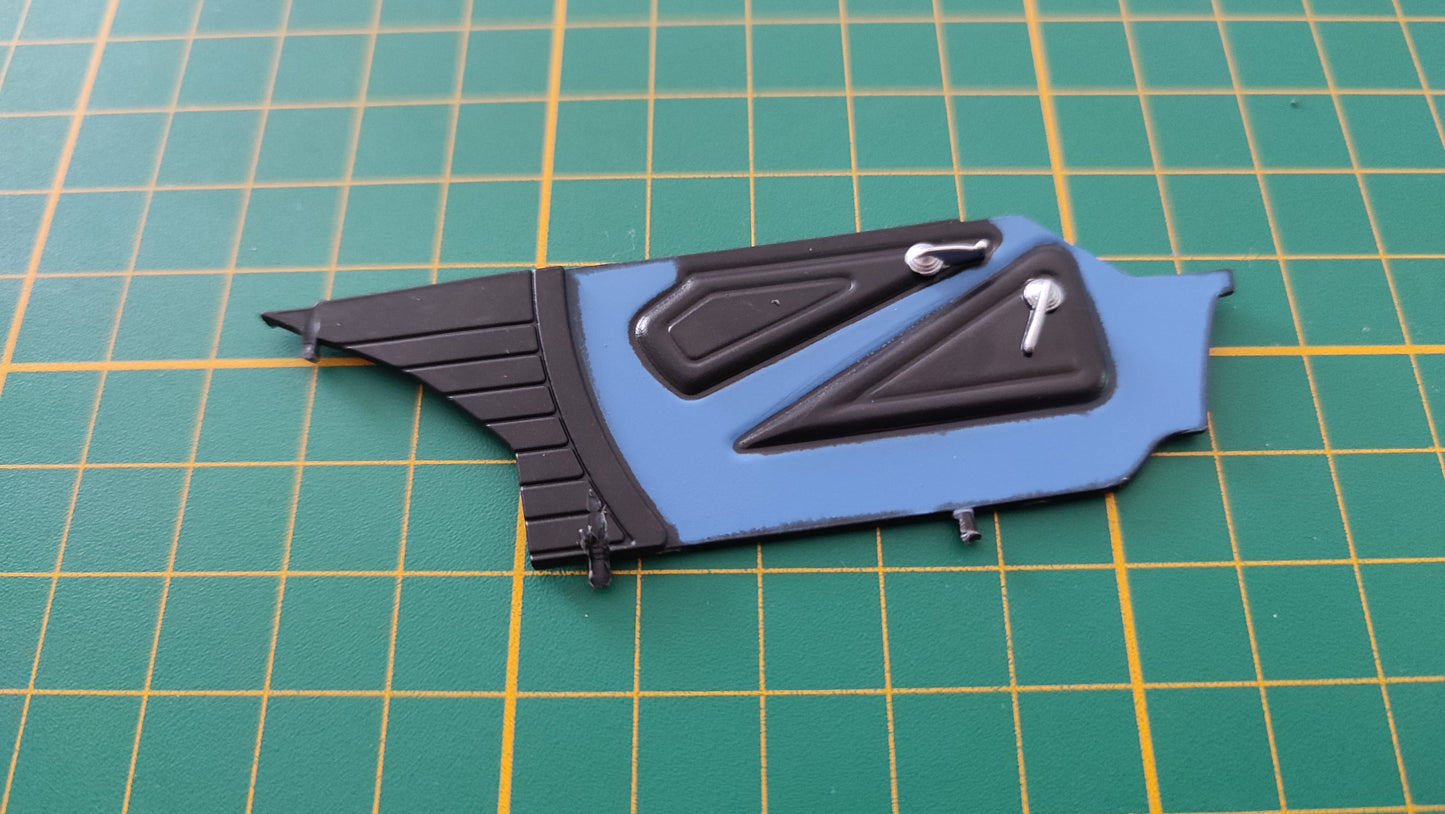 Intérieur porte gauche pièce détachée miniature Altaya Renault Alpine A110 Wrc 1/18 1/18e 1/18ème #C10
