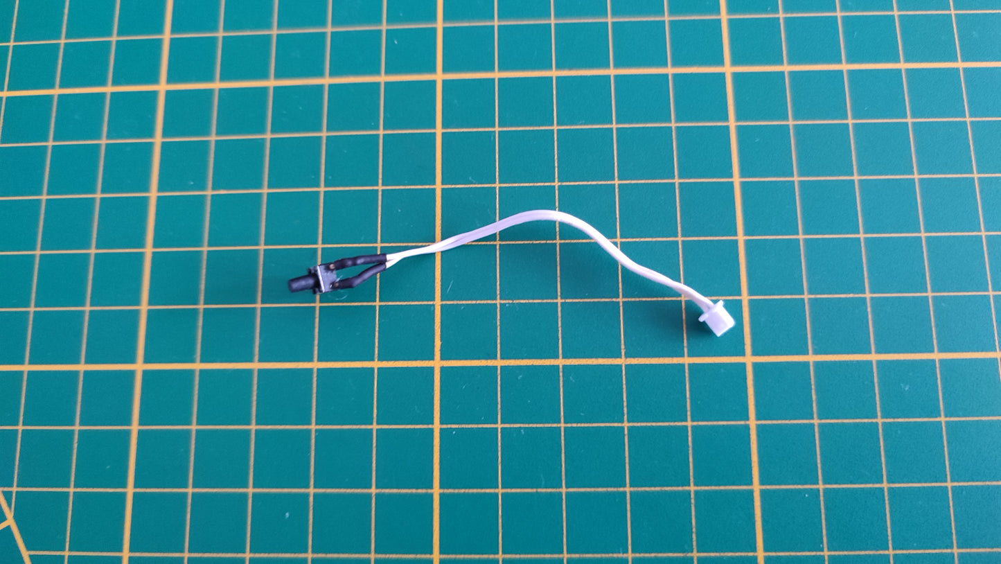 Interrupteur de son du moteur blanc + blanc 38D n°38 pièce détachée Porsche 911 Carrera RS 2.7 1/8 1/8ème Altaya #B37