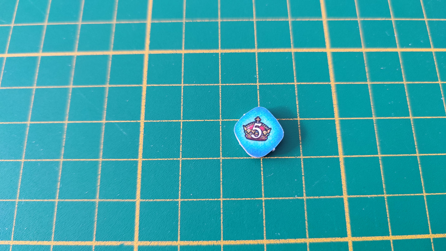 Jeton 5 cinq points Praga Caput Regni vladimir suchy Delicious Games pièce détachée jeu de société #E34