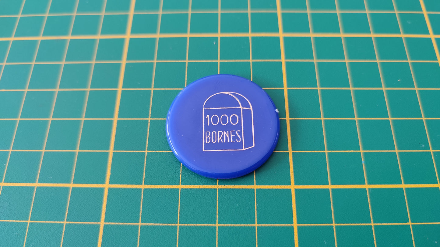 Jeton bleu pièce détachée jeu de société 1000 mille bornes Dujardin #B96