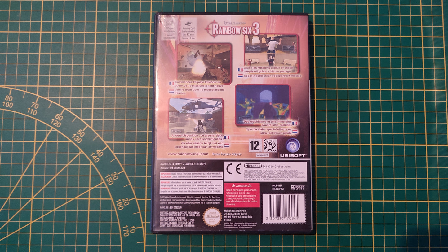 Jeu Tom Clancy's Rainbow six 3 pour Nintendo Gamecube DOL-001 EUR #E35