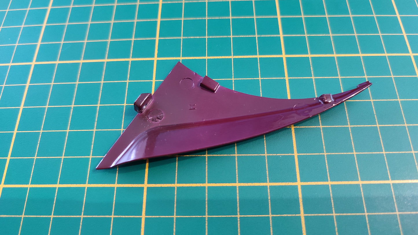 Joue d'aile droite 63-1 numéro 63 n°63 pièce détachée Citroën 2CV 2 CV Charleston 1/8 1:8 1/8ème Altaya #D20