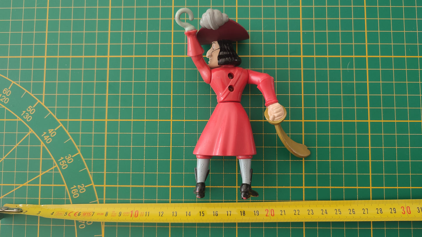 Jouet ancien vintage dans l'état figurine capitaine crochet articulée walt disney #SP