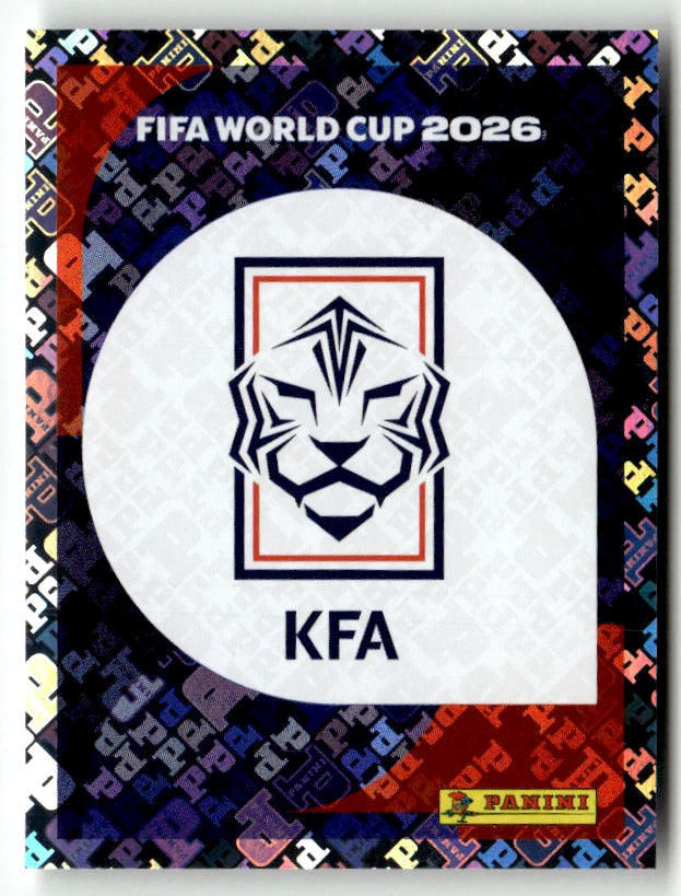KOR 1 Logo équipe - Sticker autocollant Panini Coupe du Monde FIFA 2026 Corée Du Sud - Pièce détachée