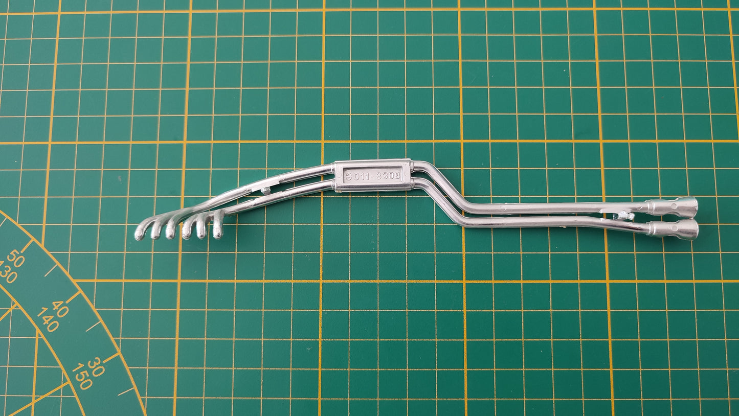 Ligne échappement droite 3011-3308 pièce détachée miniature Bburago Burago Ferrari GTO 1962 1/18 1/18e 1/18ème #D97