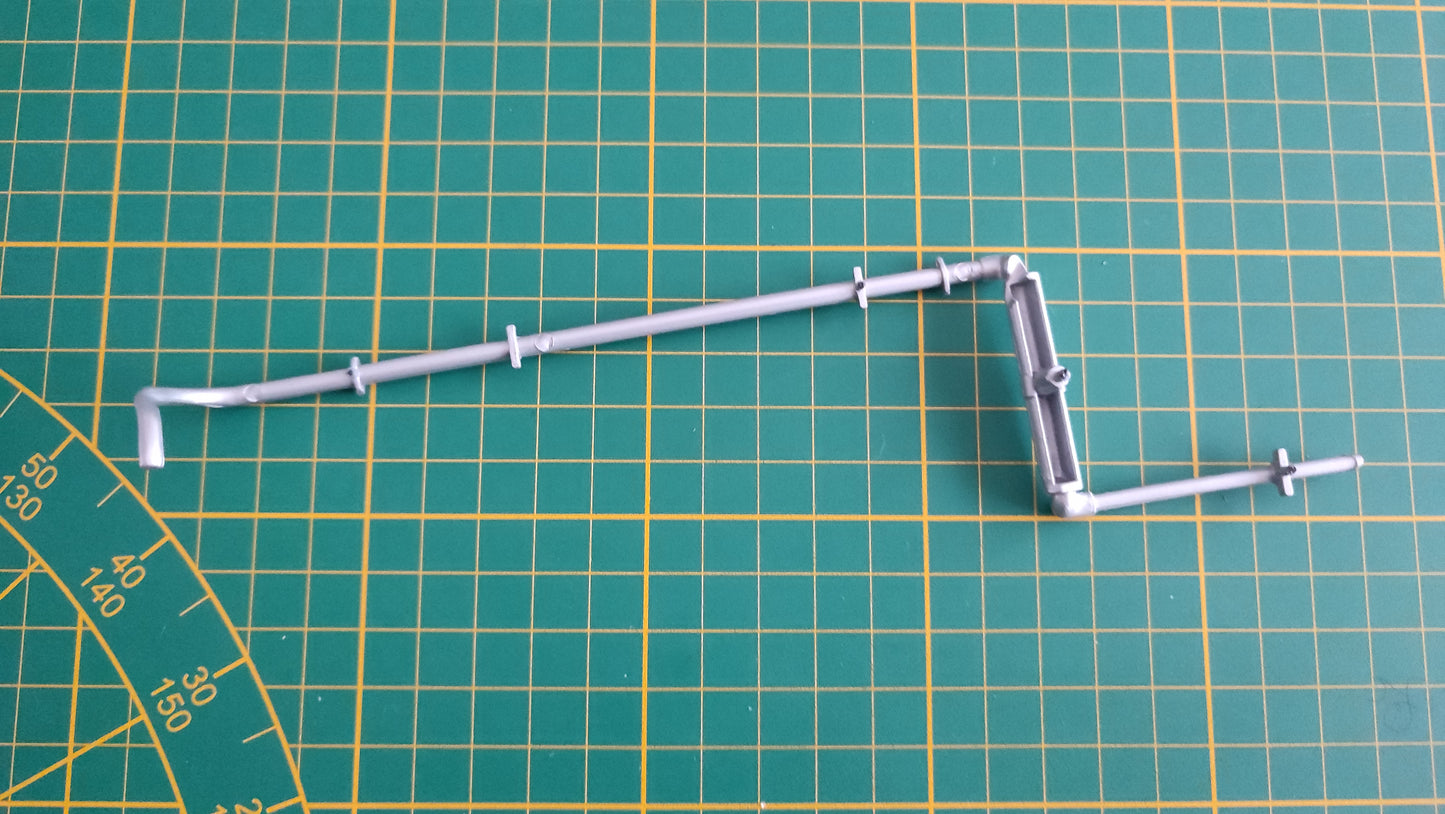 Ligne échappement pièce détachée miniature 1/18 Solido Citroën traction type 11 B 1938 #C27