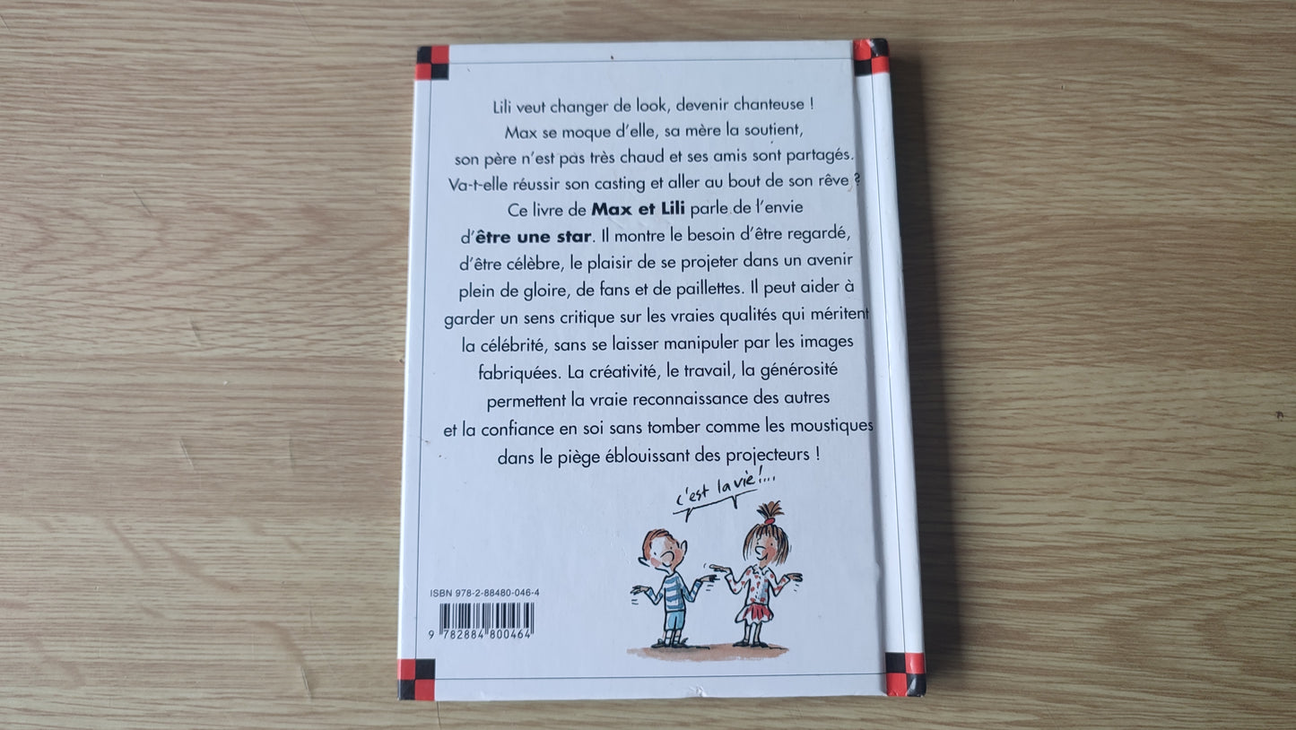 Livre Max et Lili : Lili veut être une star édition Calligram #SPDF