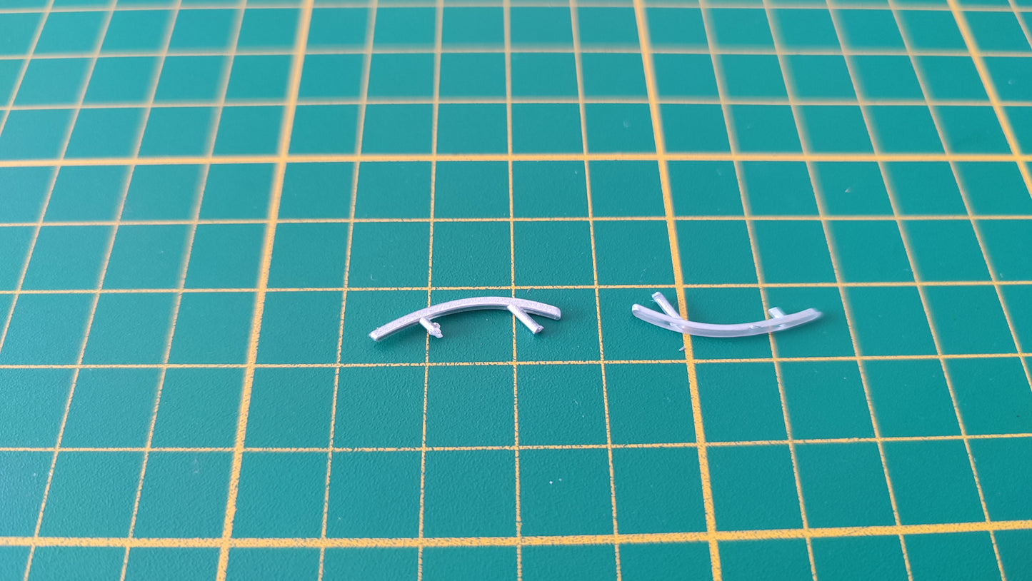 Lot x2 clignotants arrière pièce détachée miniature Jada Toys Dodge Viper SRT10 2008 1/24 1/24e 1/24ème #E24