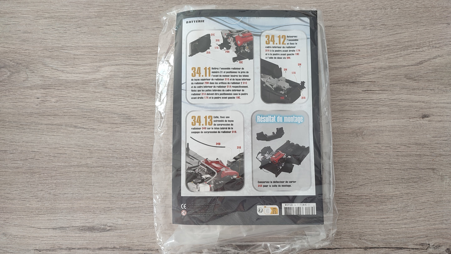 Lot fascicule avec pièces numéro 34 n°34 Nissan Skyline GT-R R34 Fast & Furious de Brian O'Conner 1/8 1/8e 1/8ème Altaya #E13