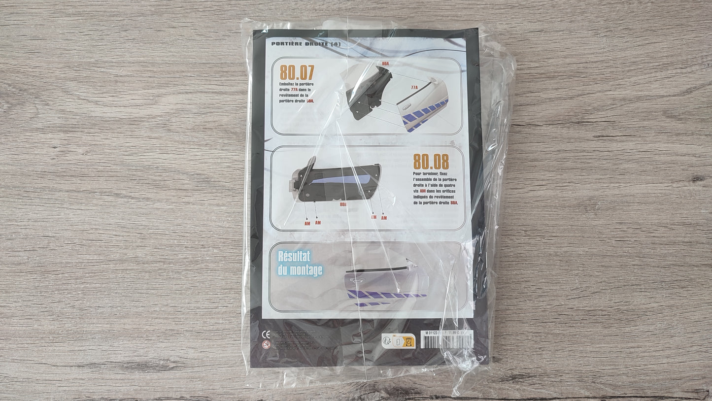 Lot fascicule avec pièces numéro 80 n°80 Nissan Skyline GT-R R34 Fast & Furious de Brian O'Conner 1/8 1/8e 1/8ème Altaya #E13