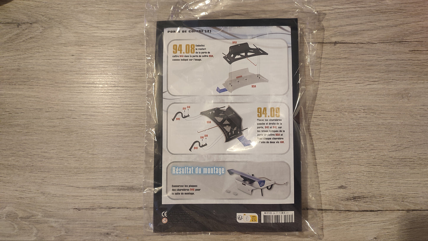 Lot fascicule avec pièces numéro 94 n°94 Nissan Skyline GT-R R34 Fast & Furious de Brian O'Conner 1/8 1/8e 1/8ème Altaya #E48