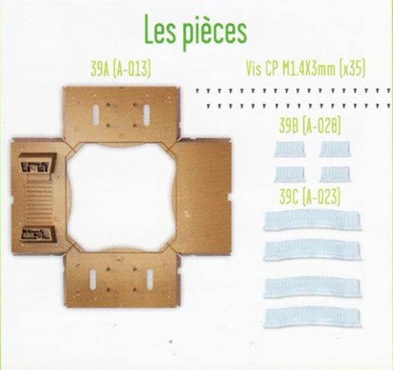 Lot pièces détachées numéro 39 n°39 Je construis la tour Eiffel 1/8 1/8e 1/8ème édition TF1