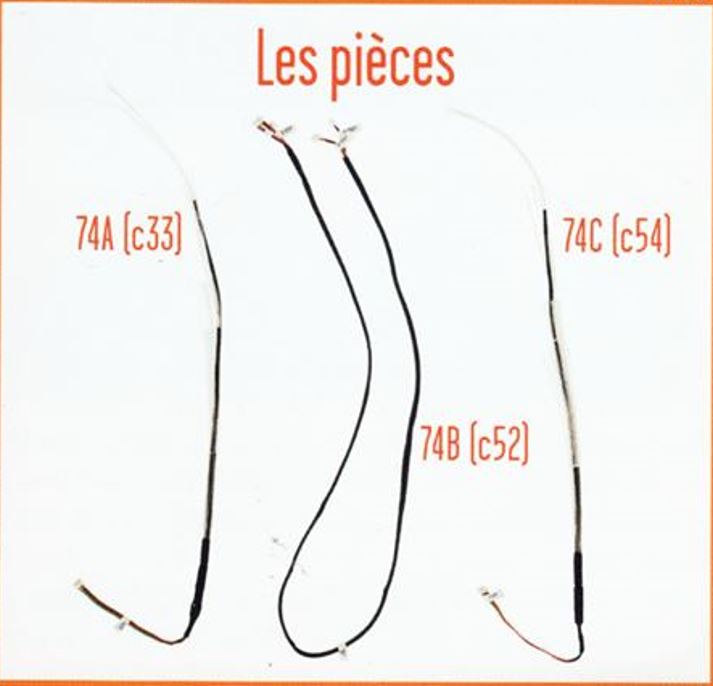 Lot pièces détachées numéro 74 n°74 Je construis la tour Eiffel 1/8 1/8e 1/8ème édition TF1