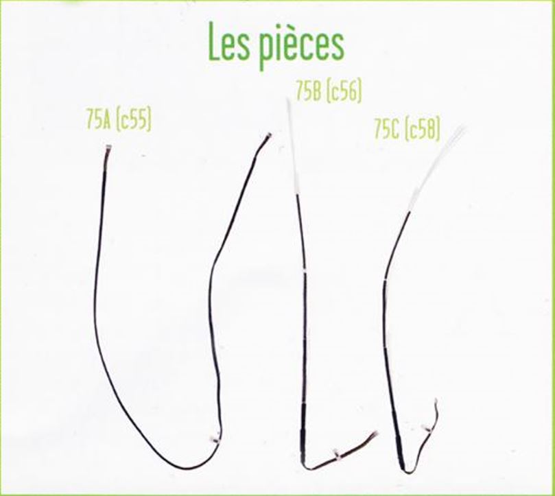 Lot pièces détachées numéro 75 n°75 Je construis la tour Eiffel 1/8 1/8e 1/8ème édition TF1
