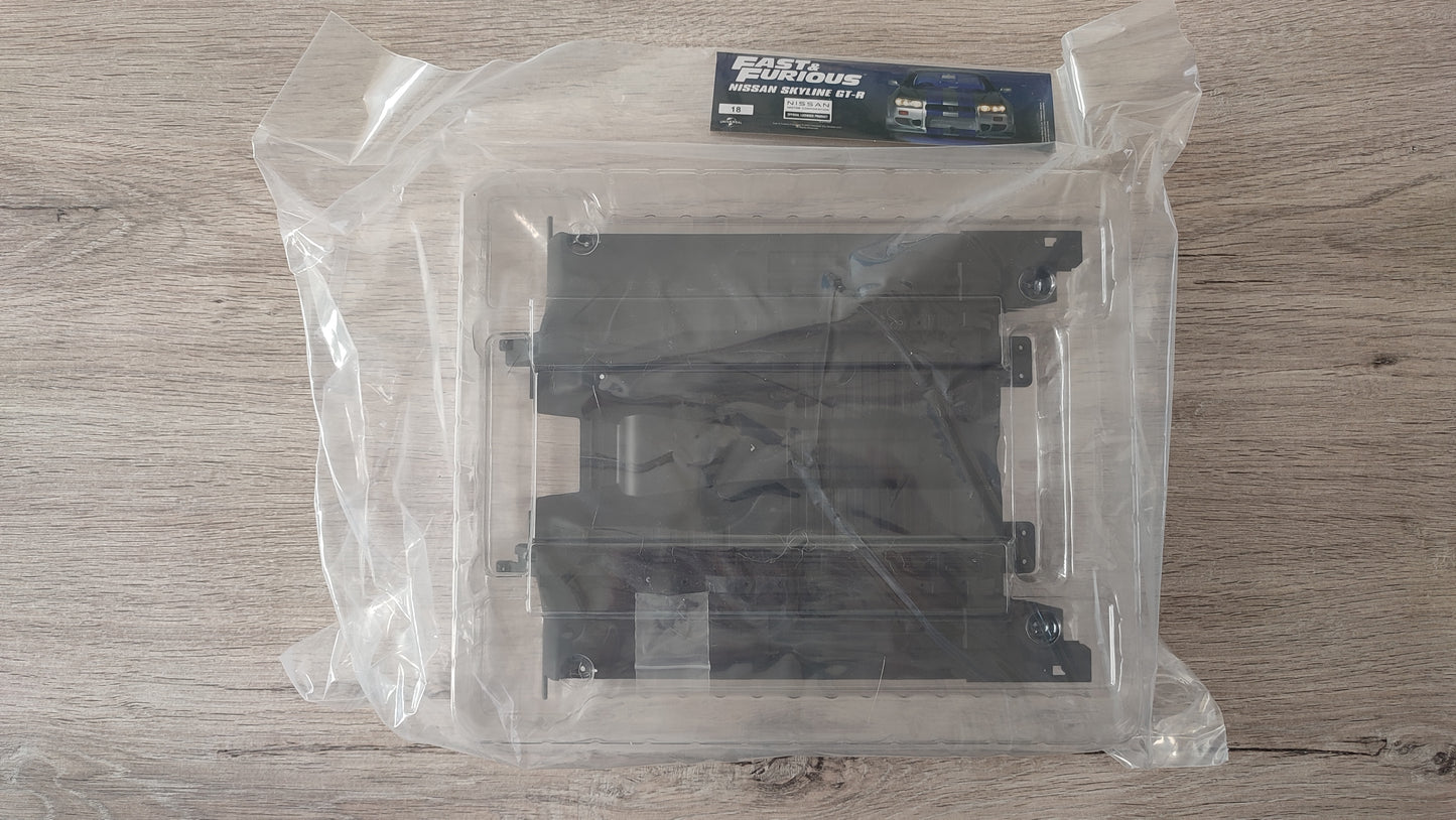Lot pièces du fascicule numéro 18 n°18 pièce détachée Nissan Skyline GT-R R34 Fast & Furious de Brian O'Conner 1/8 1/8e 1/8ème Altaya #D82