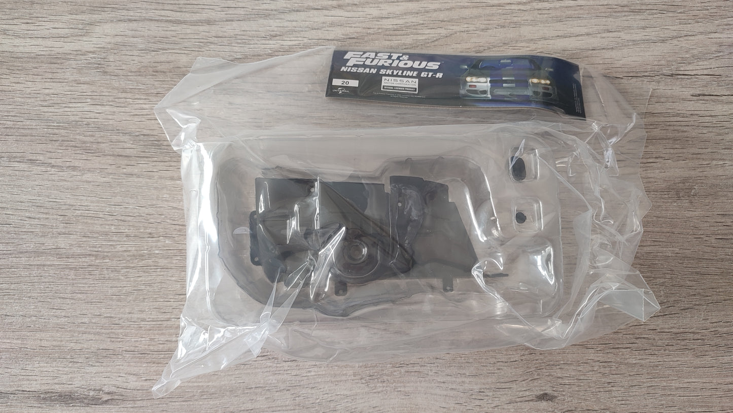 Lot pièces du fascicule numéro 20 n°20 pièce détachée Nissan Skyline GT-R R34 Fast & Furious de Brian O'Conner 1/8 1/8e 1/8ème Altaya #D82